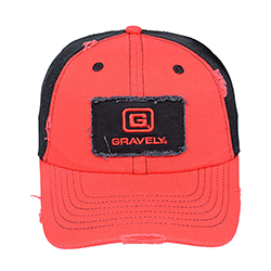 GRAVELY UNSTRUCTURED CAP WITH FRAYED PATCH