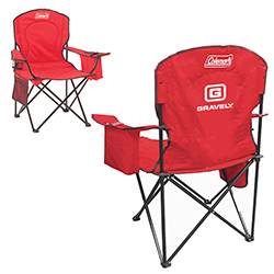 COLEMAN CUSHIONED COOLER QUAD CHAIR