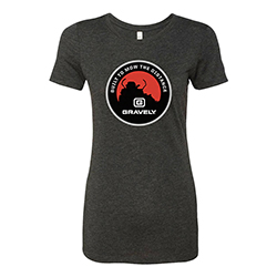 LADIES GRAVELY BUILT TO MOW T-SHIRT
